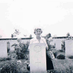 Sister Ingrid at grave site