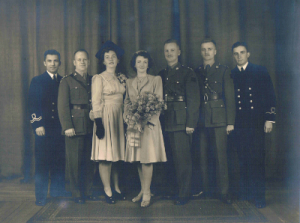 Marriage of brother Roy 2nd right St. John NB