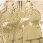 Playing with brother Hobart (left)