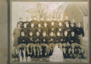 School Football Team (Eddie 2nd left middle row)