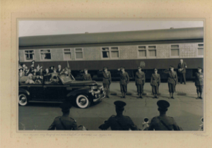 Visit of King George  VI & Queen Elizabeth,  Port Arthur,  3rd left